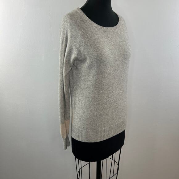 REPEAT Silver Edition Heather Gray S Sweater Cashmere Round Long Sleeve Pullover - Picture 3 of 9